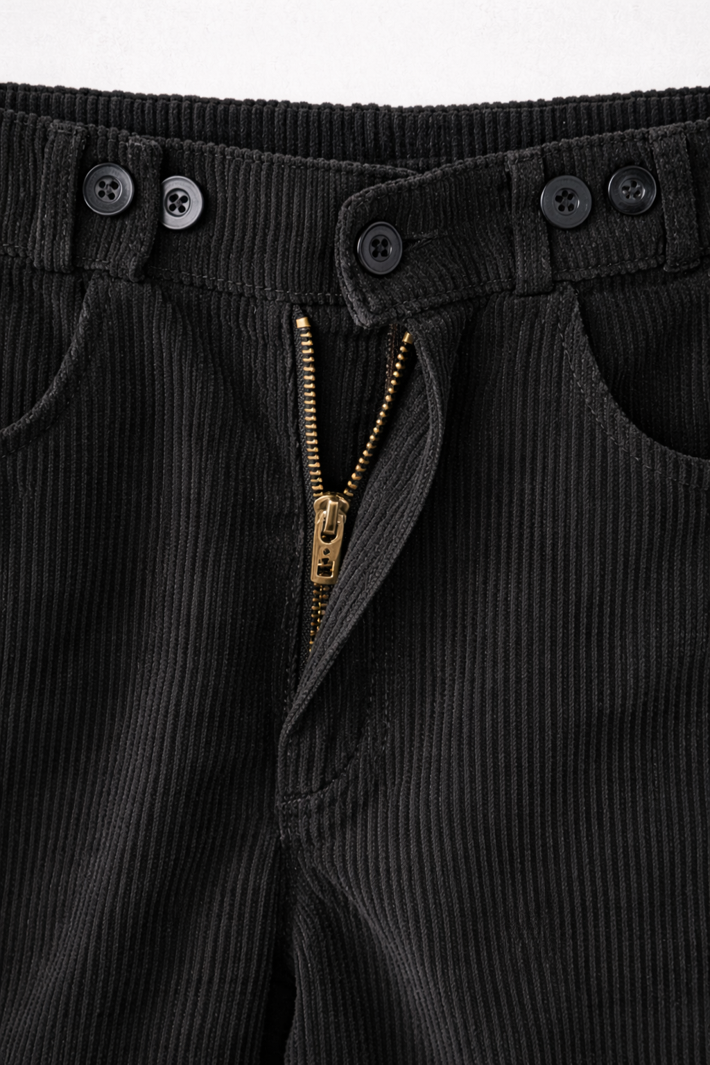 Women’s Black Corduroy Straight Leg Pants