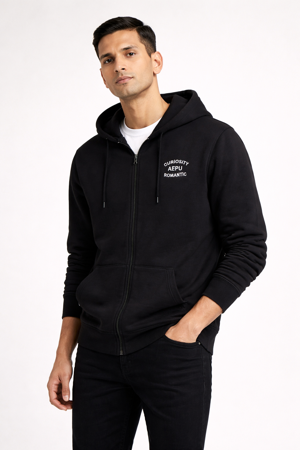 Men’s Zip-Front Hooded Sweatshirt