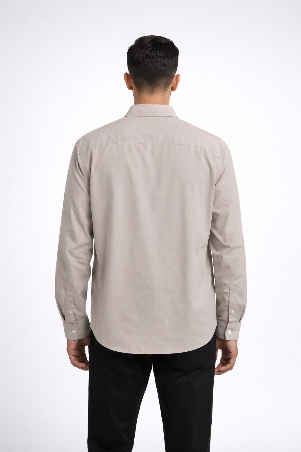 Men’s Solid Long-Sleeve Shirt