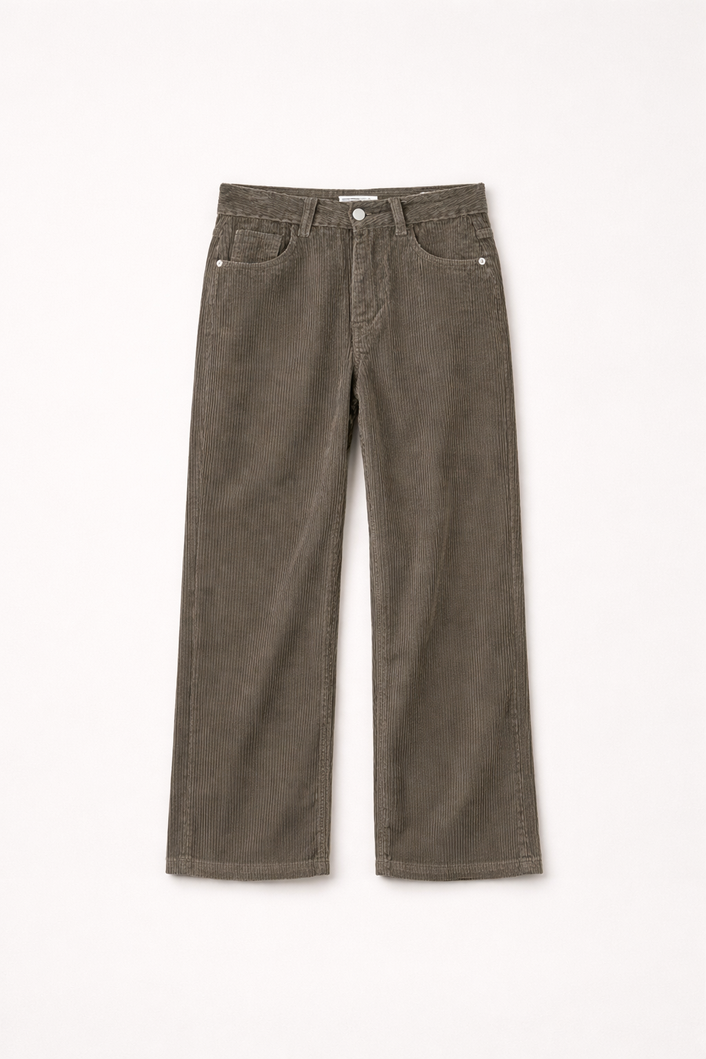Women’s Olive Corduroy Wide-Leg Pants