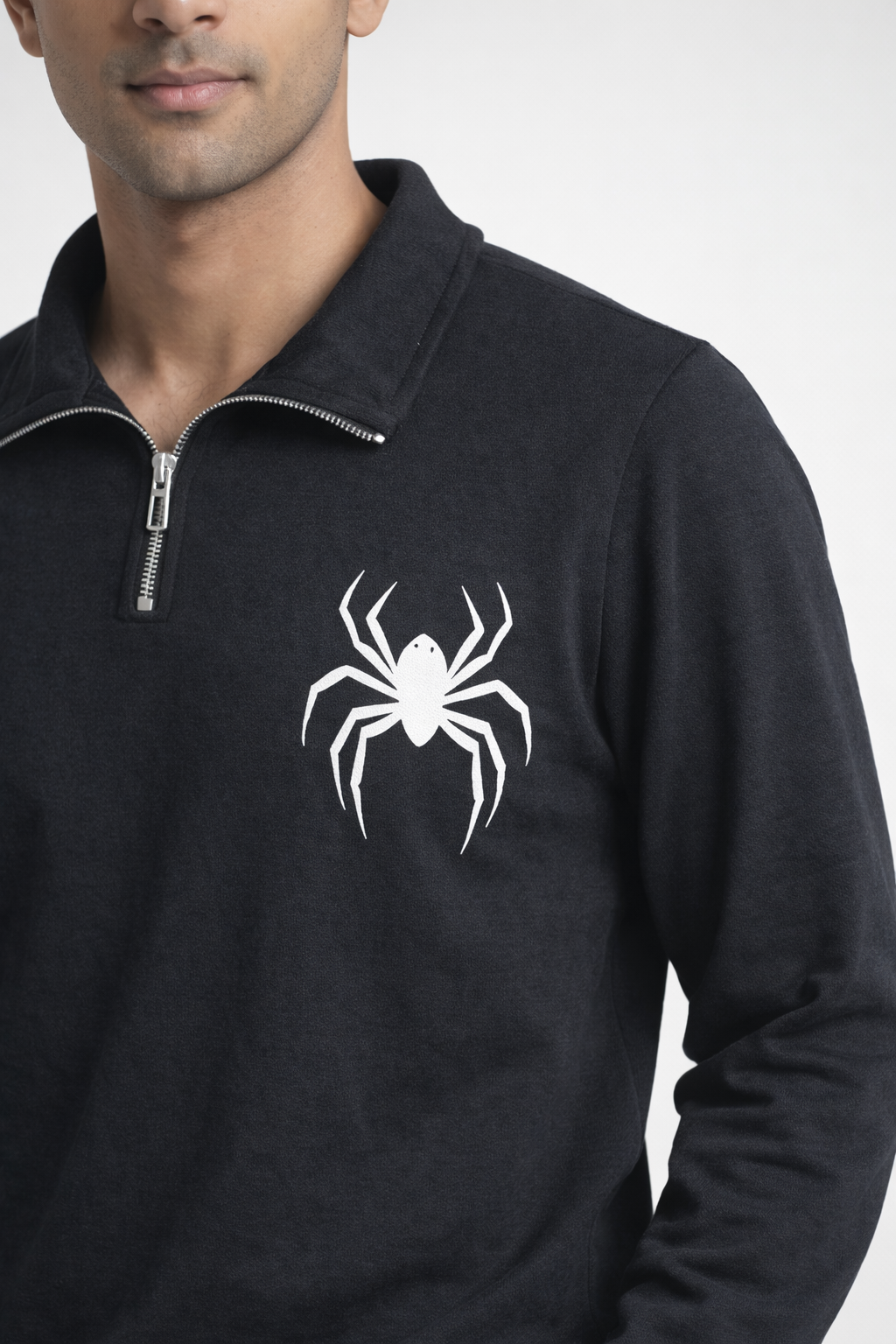 Men’s Black Half-Zip Sweatshirt