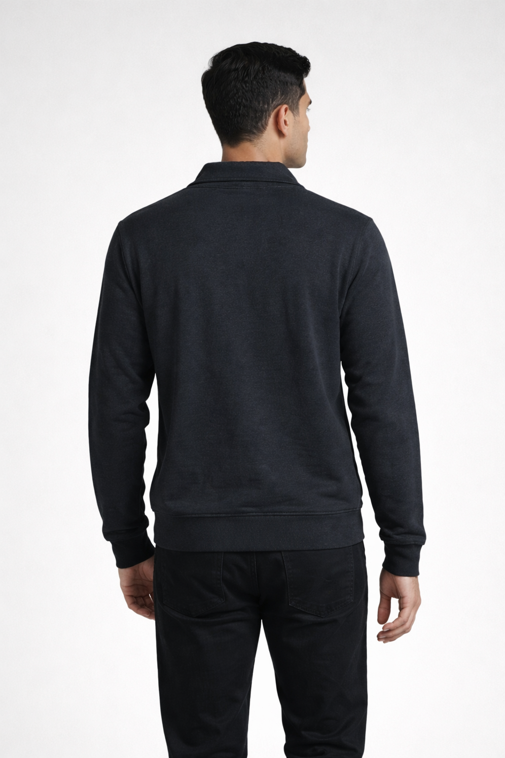 Men’s Black Half-Zip Sweatshirt