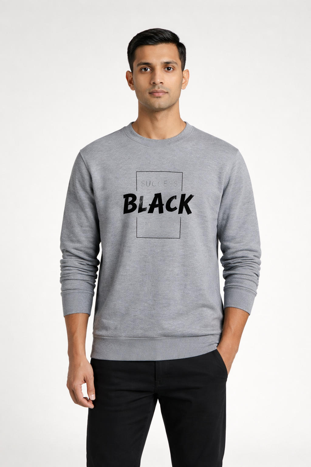 Men’s Grey Printed Sweatshirt