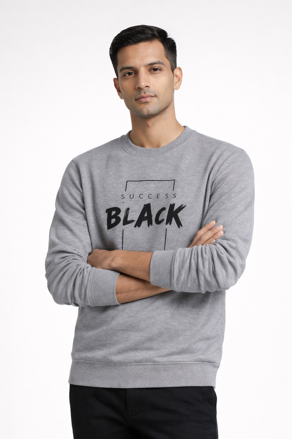 Men’s Grey Printed Sweatshirt