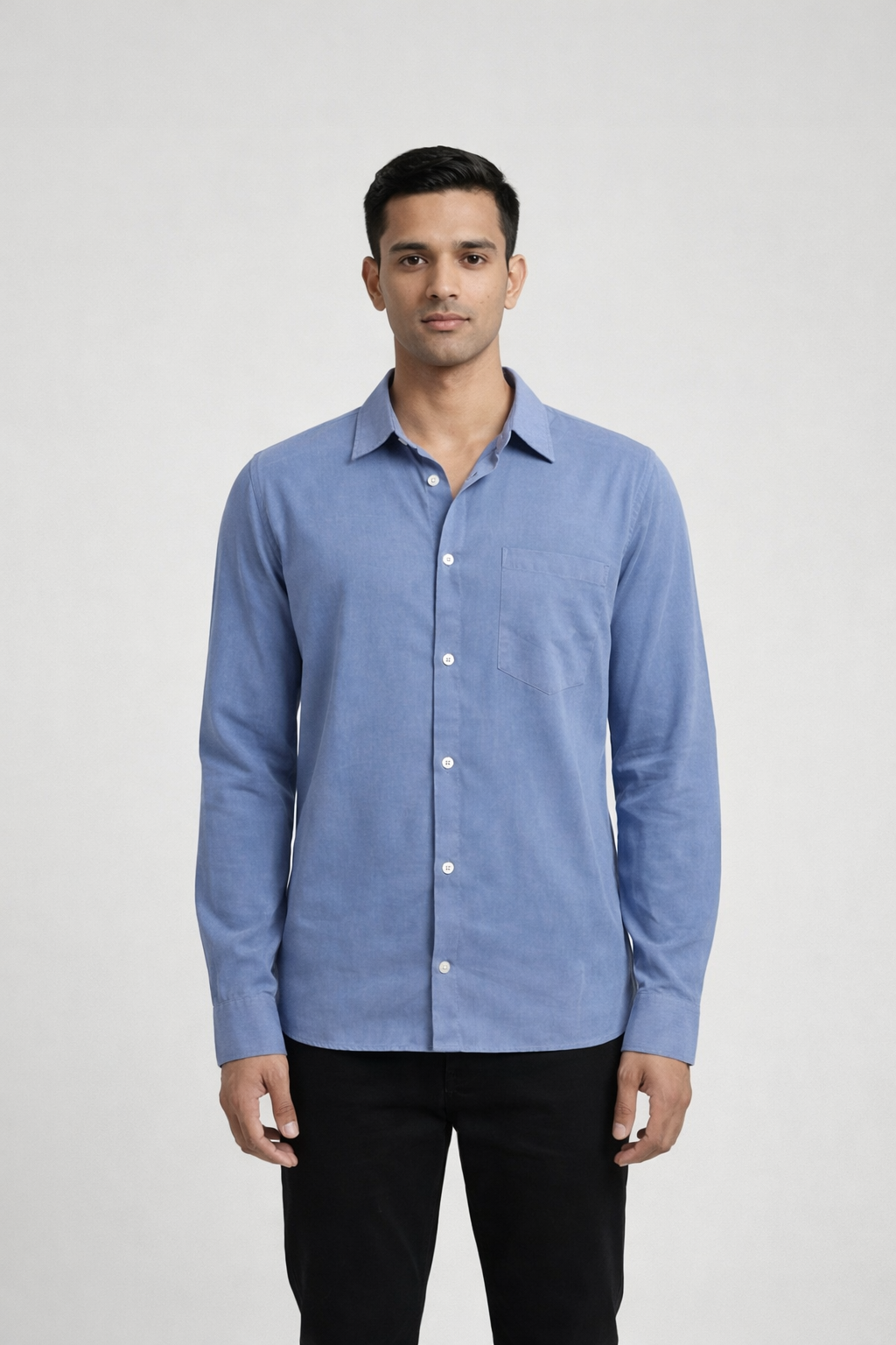 Men’s Sky Blue Classic Full Sleeve Shirt