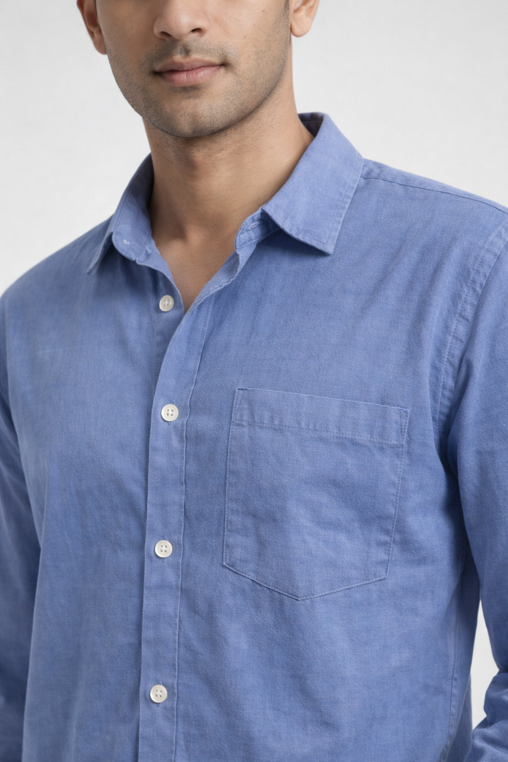 Men’s Sky Blue Classic Full Sleeve Shirt
