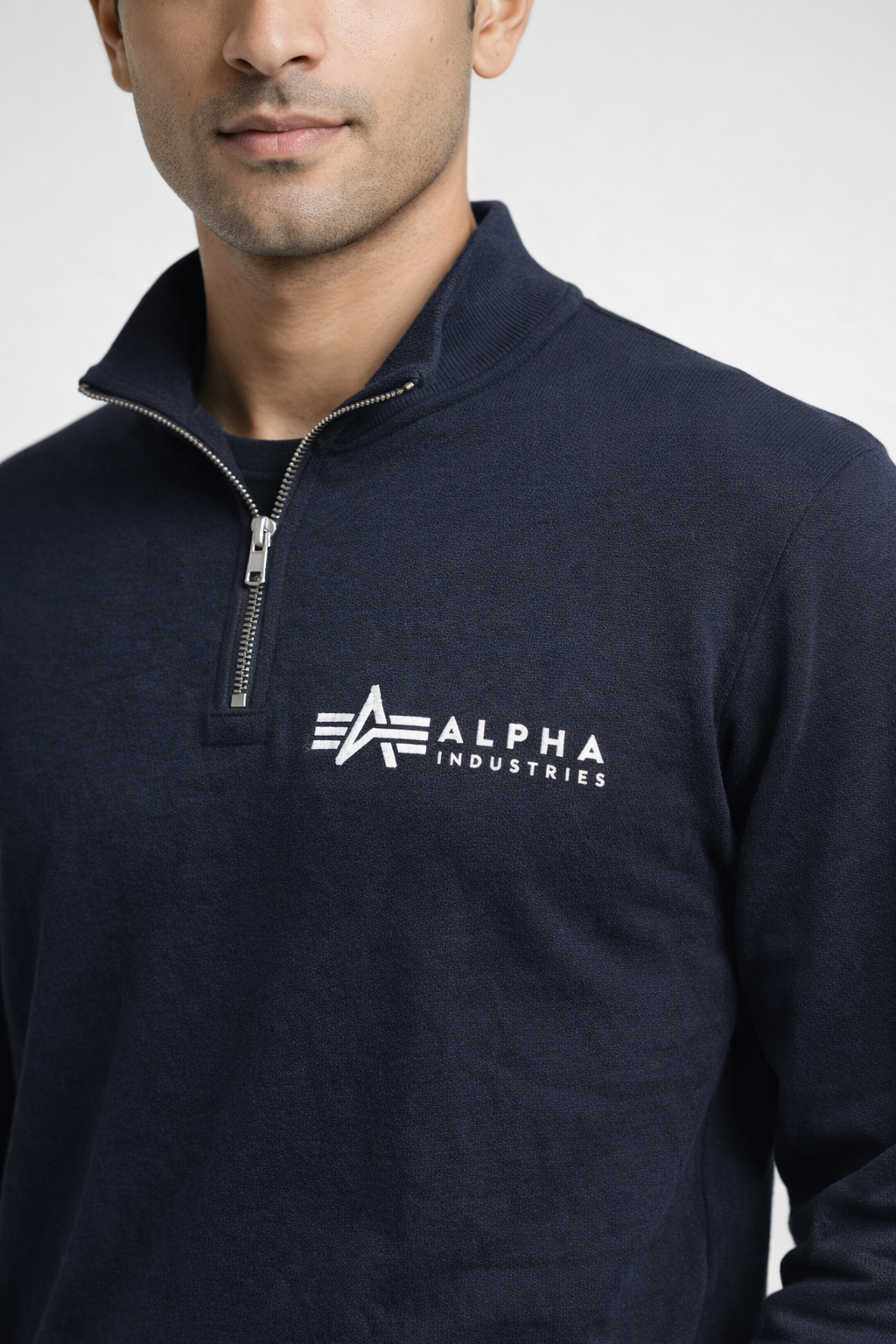 Men’s Half-Zip Sweatshirt – Black