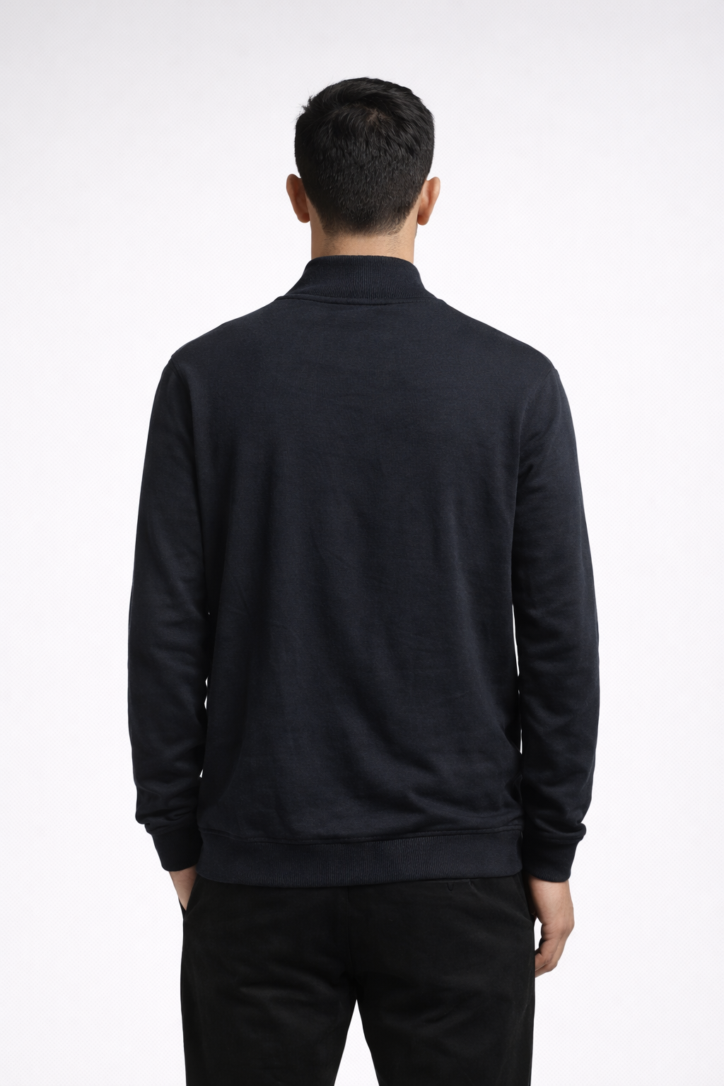 Men’s Half-Zip Sweatshirt – Black