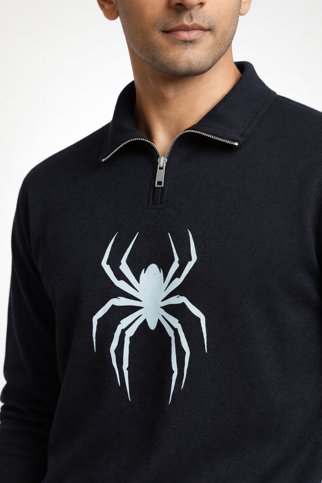 Men’s Black Half-Zip Sweatshirt