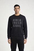 Men’s Black Printed Sweatshirt