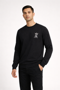 Men’s Classic Black Crew Neck Sweatshirt