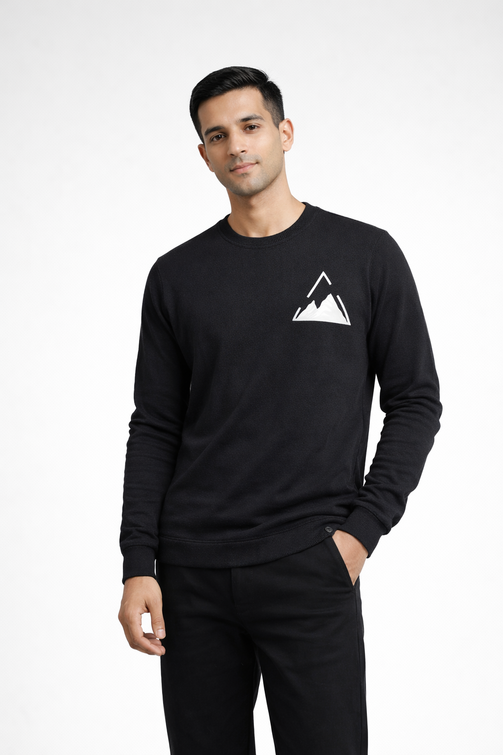 Men’s Printed Crew-Neck Sweatshirt