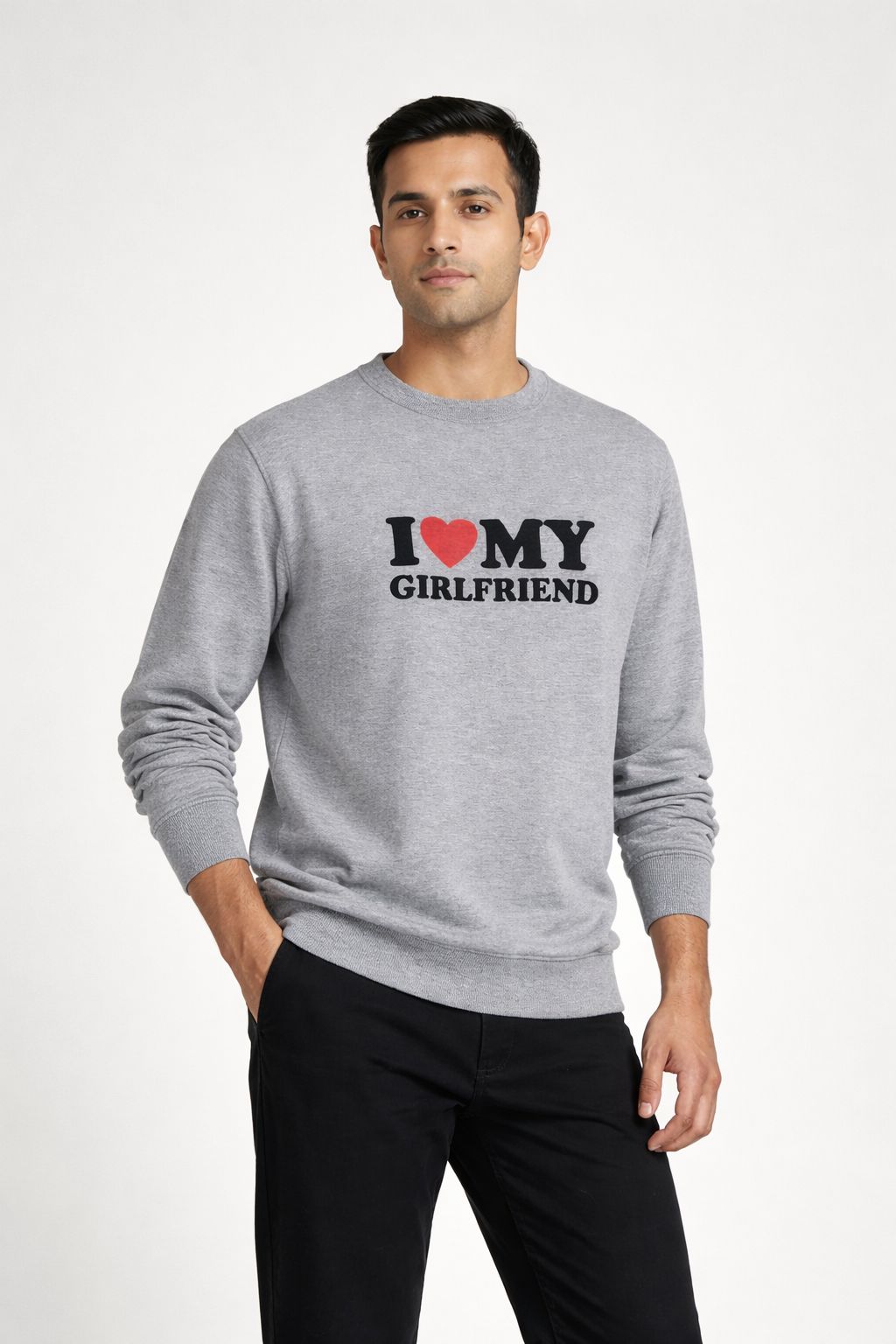 Men’s Grey Printed Sweatshirt