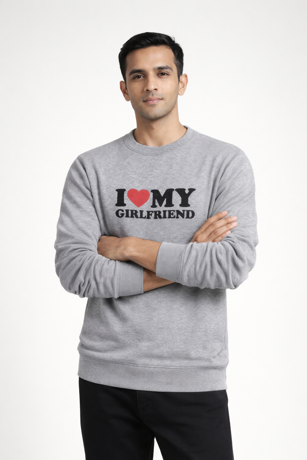 Men’s Grey Printed Sweatshirt