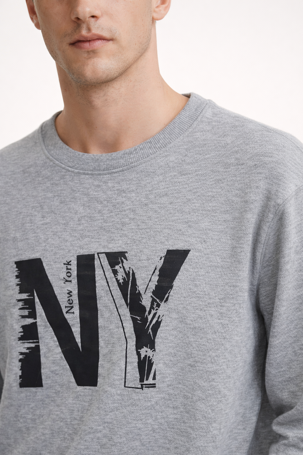 Men’s Grey Graphic Sweatshirt