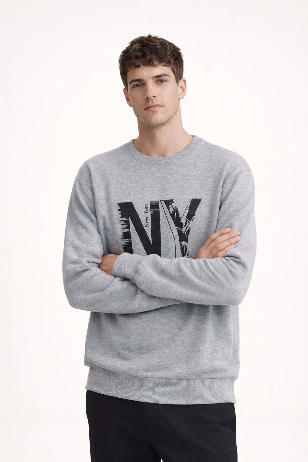 Men’s Grey Graphic Sweatshirt