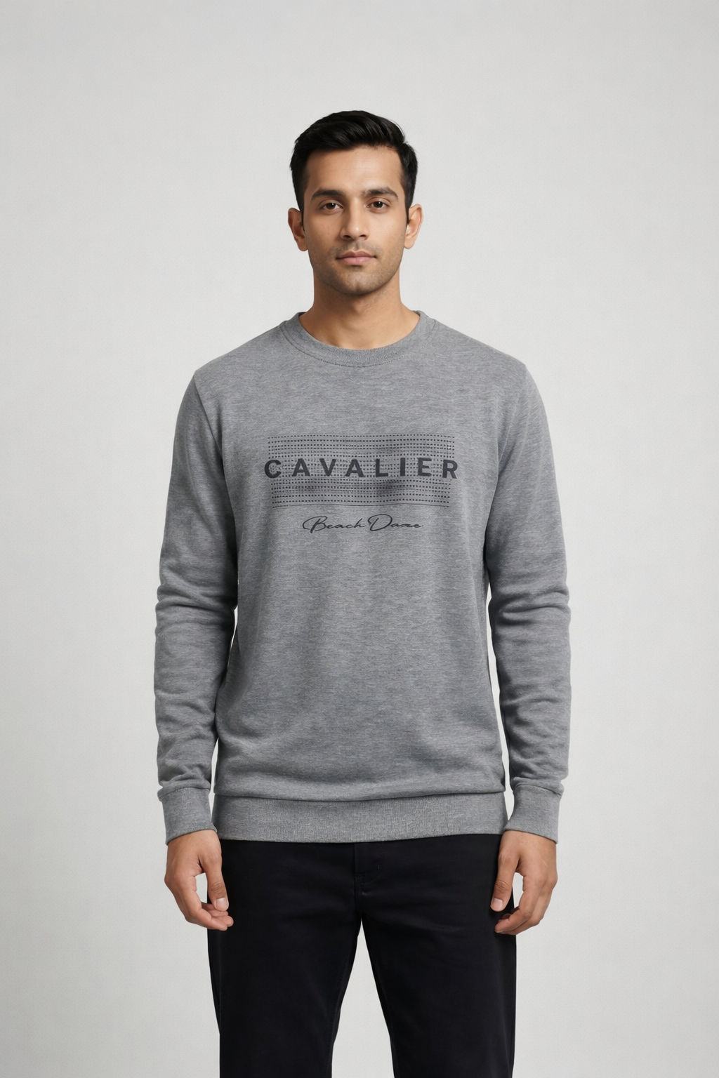 Men’s Grey Printed Sweatshirt
