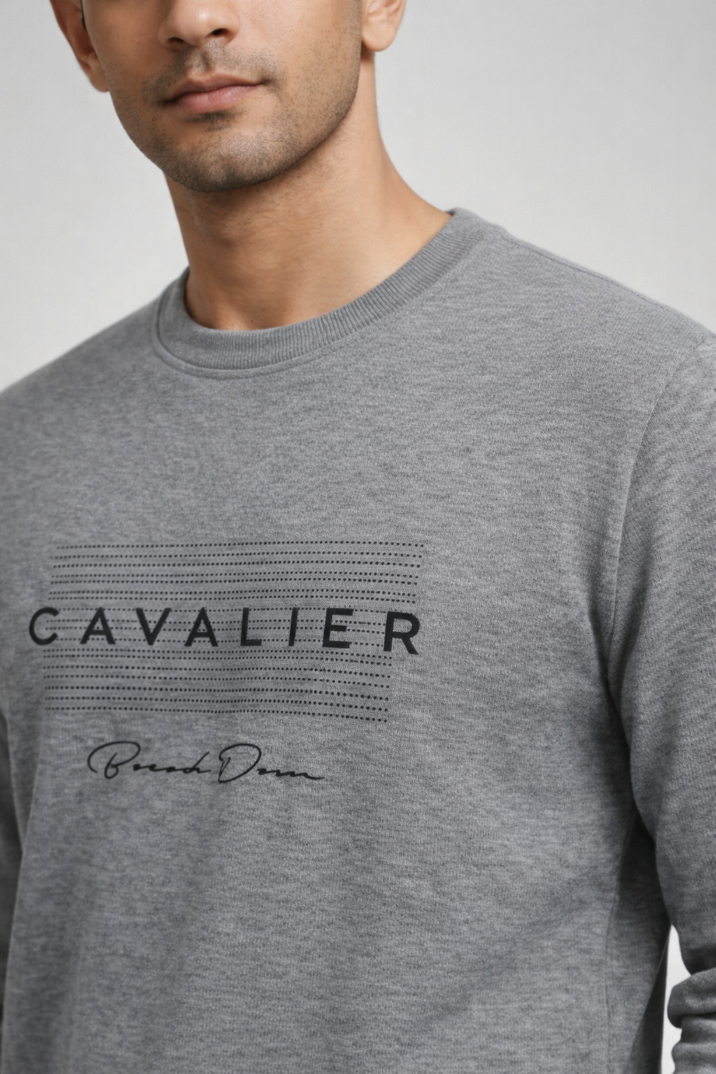 Men’s Grey Printed Sweatshirt