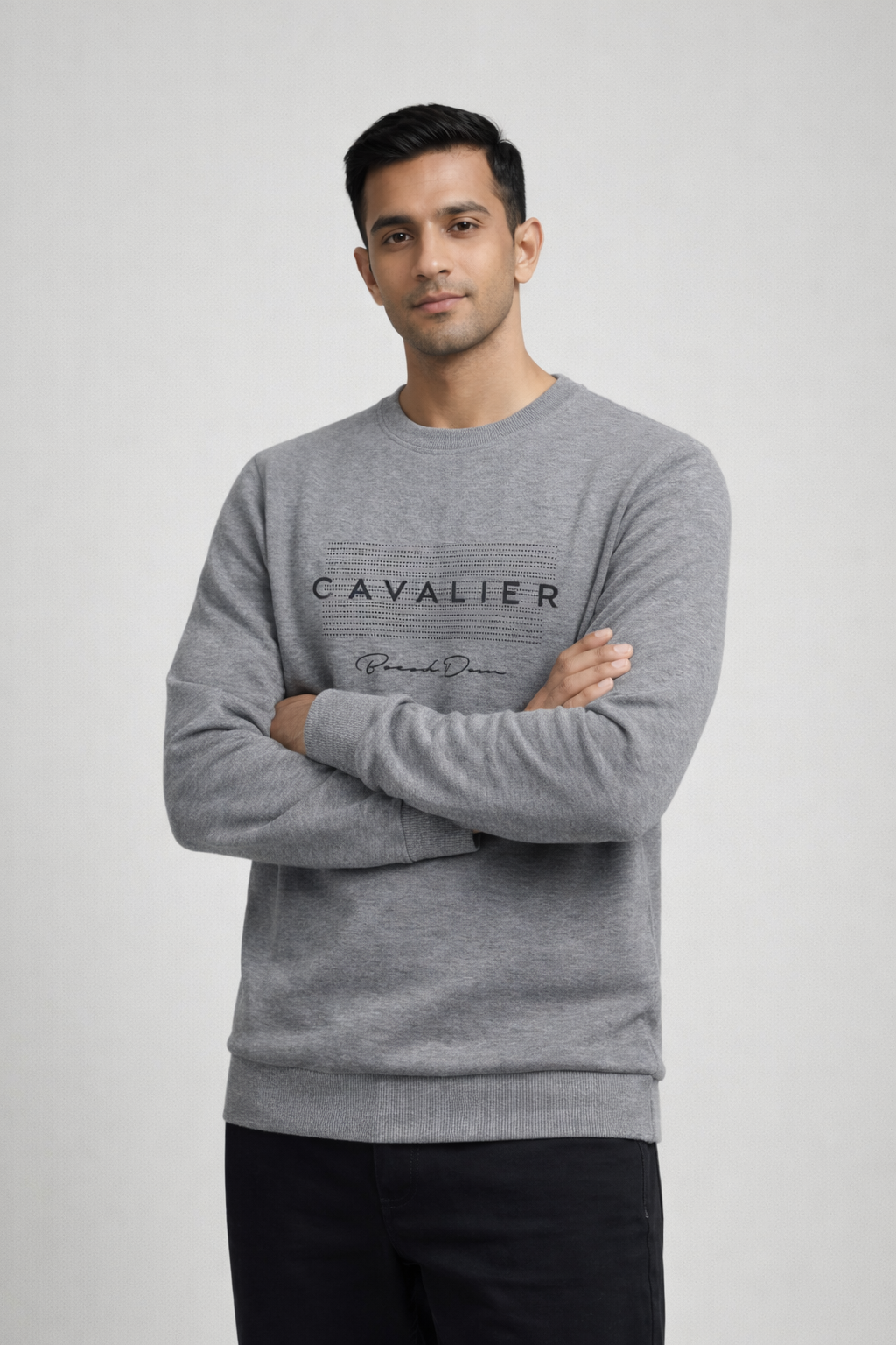 Men’s Grey Printed Sweatshirt