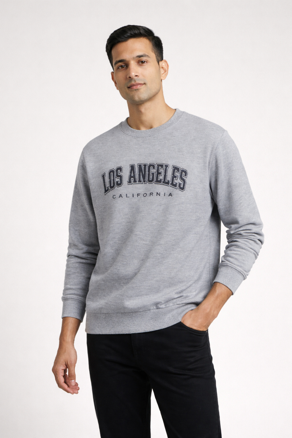 Men’s Grey Printed Sweatshirt