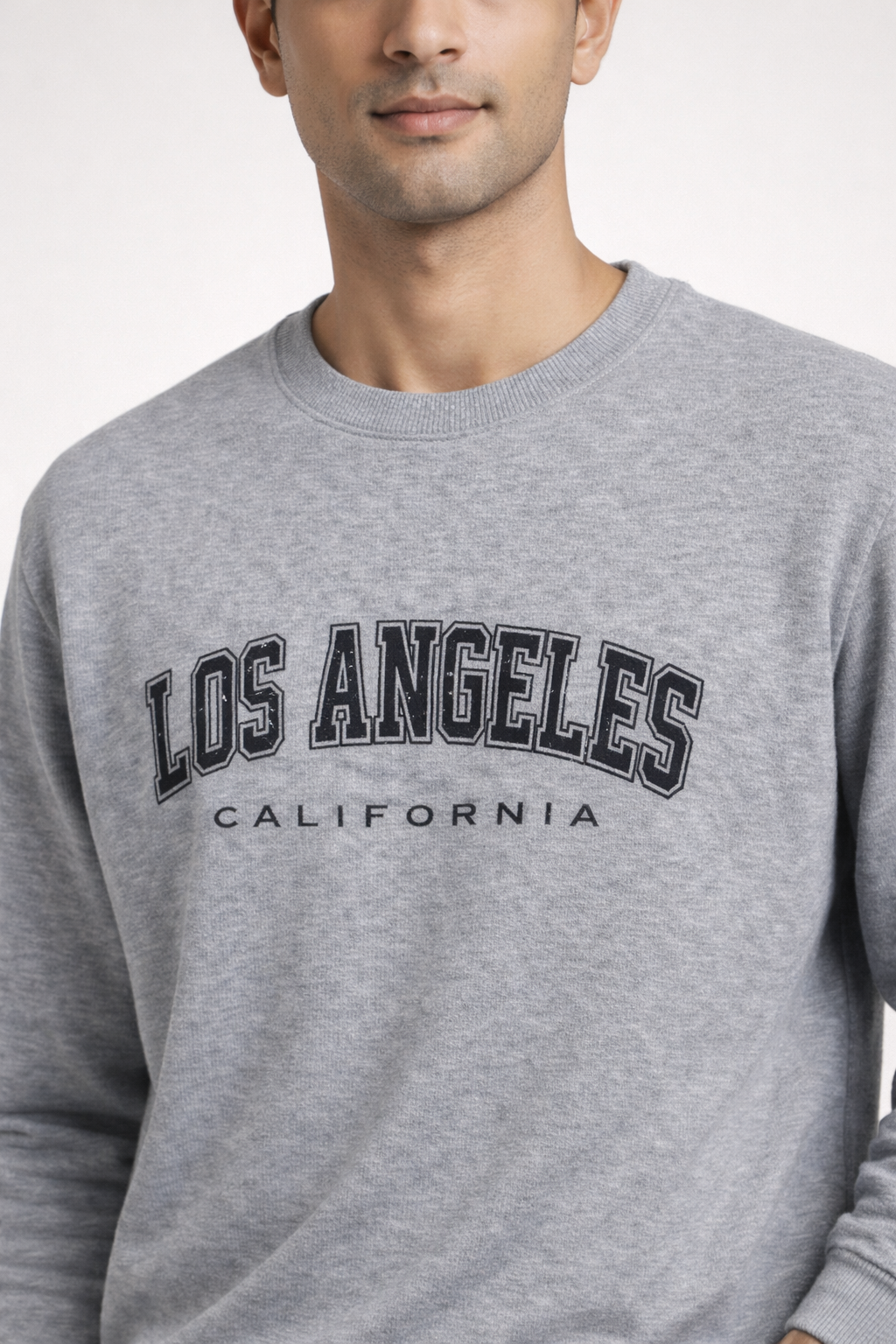 Men’s Grey Printed Sweatshirt
