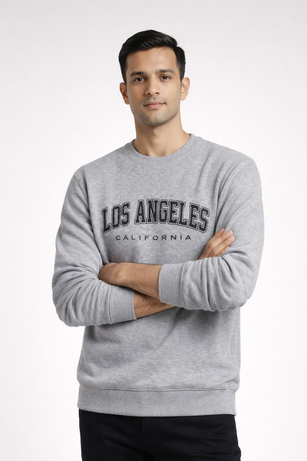 Men’s Grey Printed Sweatshirt