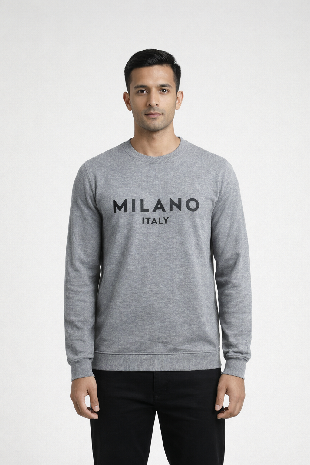 Men’s Grey Printed Sweatshirt