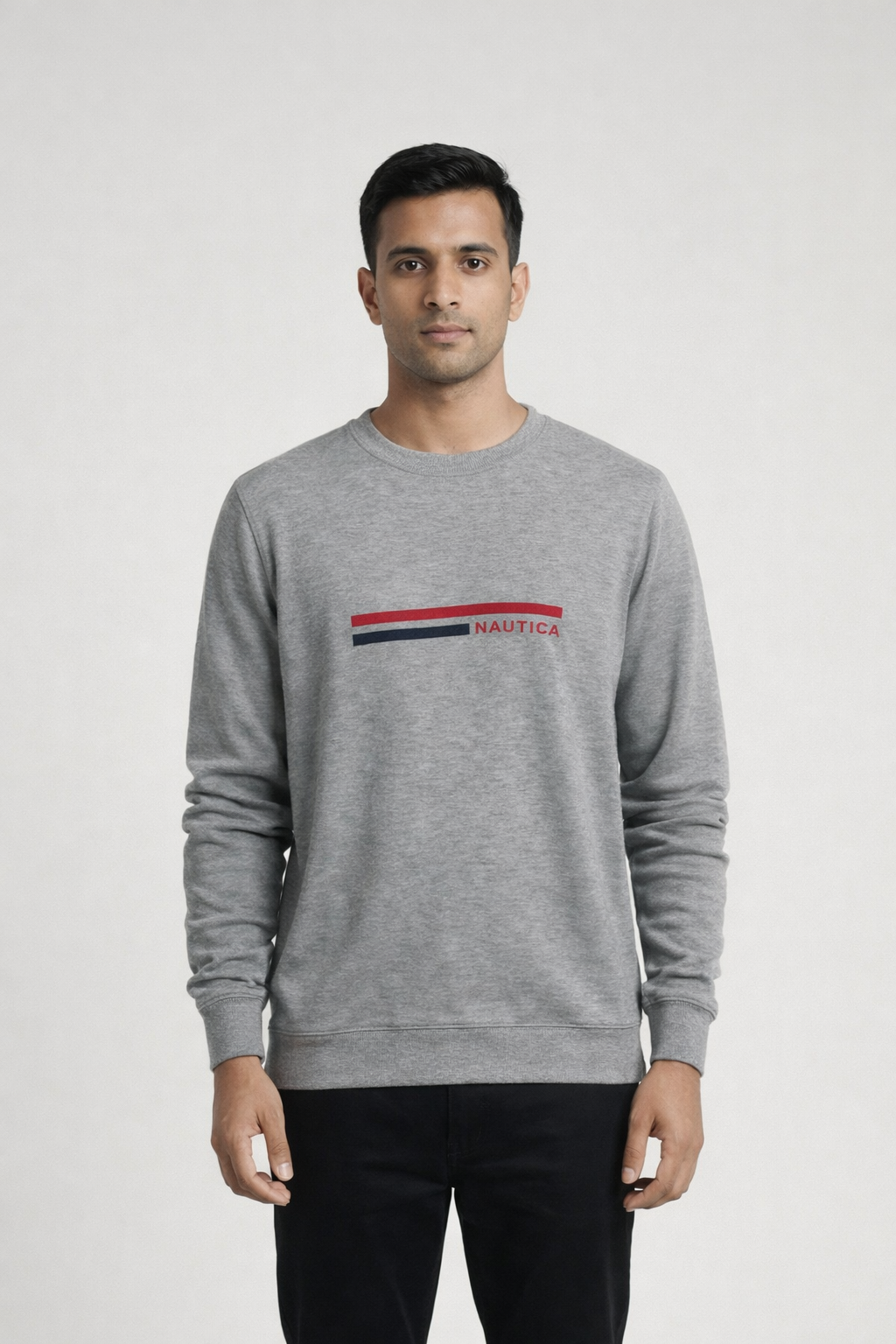 Men’s Grey Printed Sweatshirt