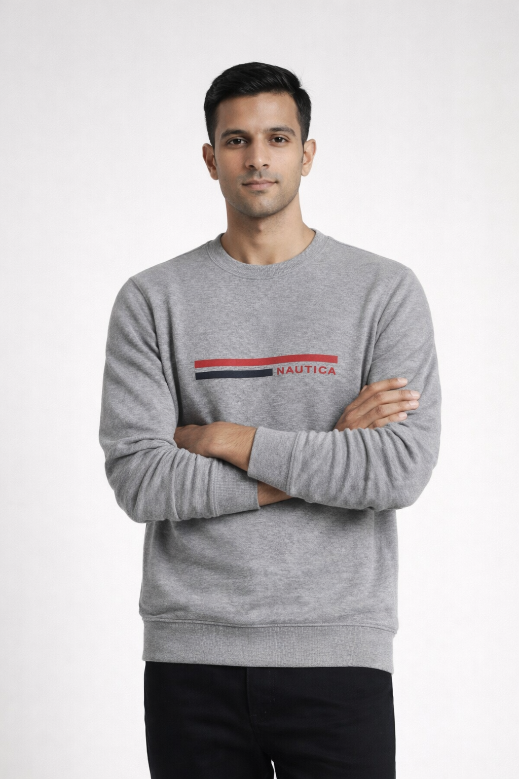 Men’s Grey Printed Sweatshirt