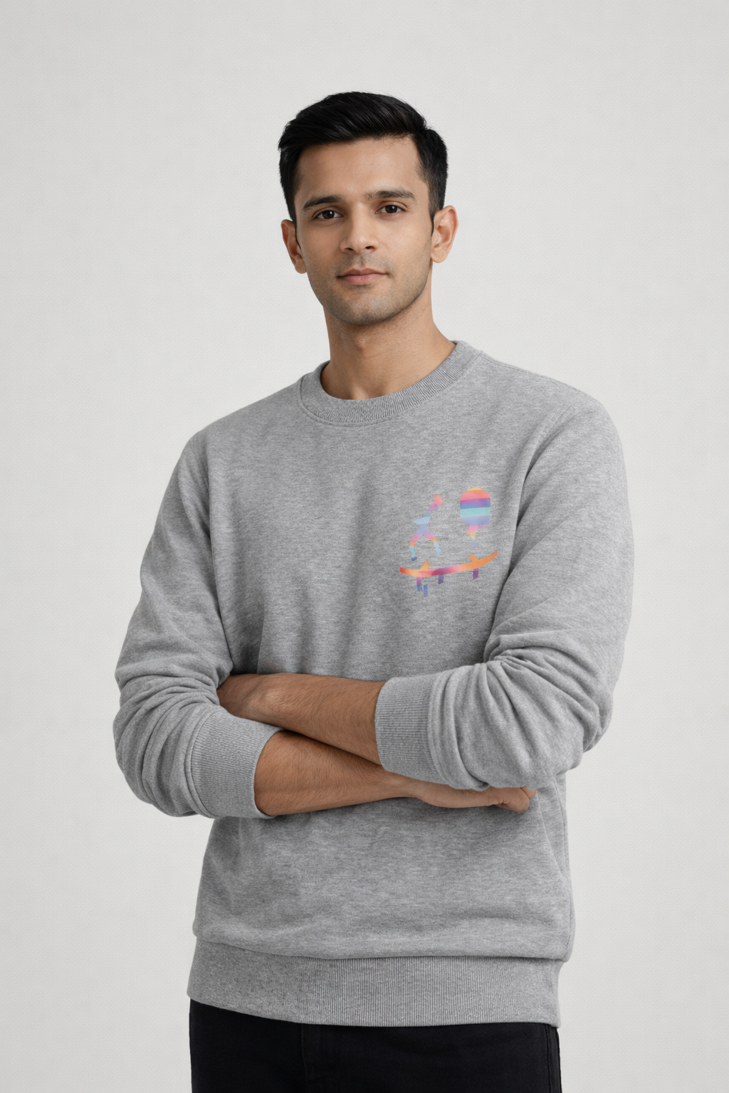 Men’s Grey Graphic Sweatshirt