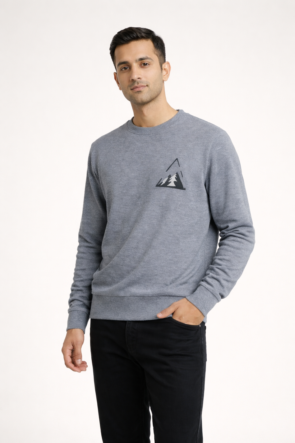 Men’s Grey Graphic Sweatshirt