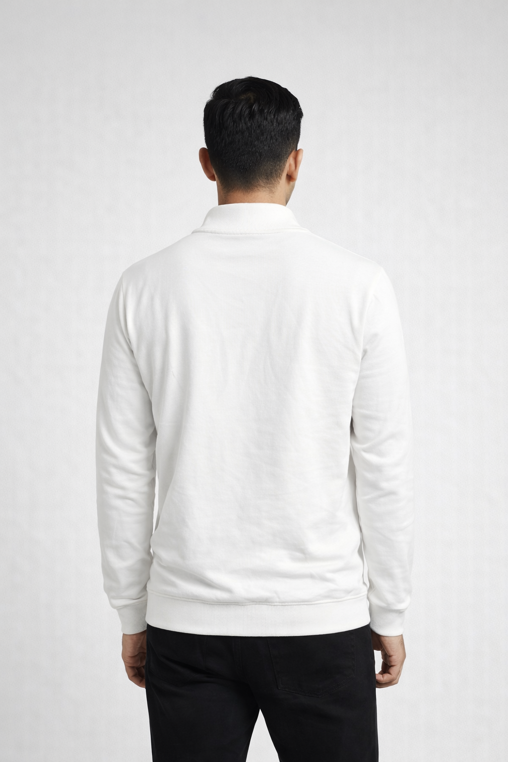 Men’s White Graphic Crewneck Sweatshirt
