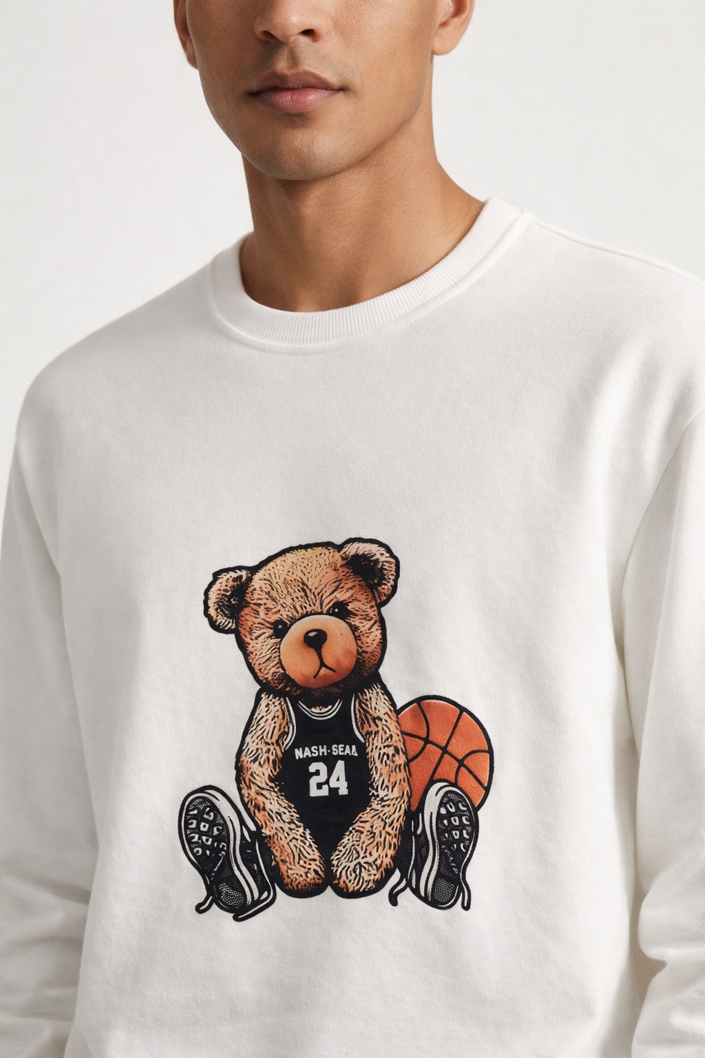 Men’s White Graphic Sweatshirt