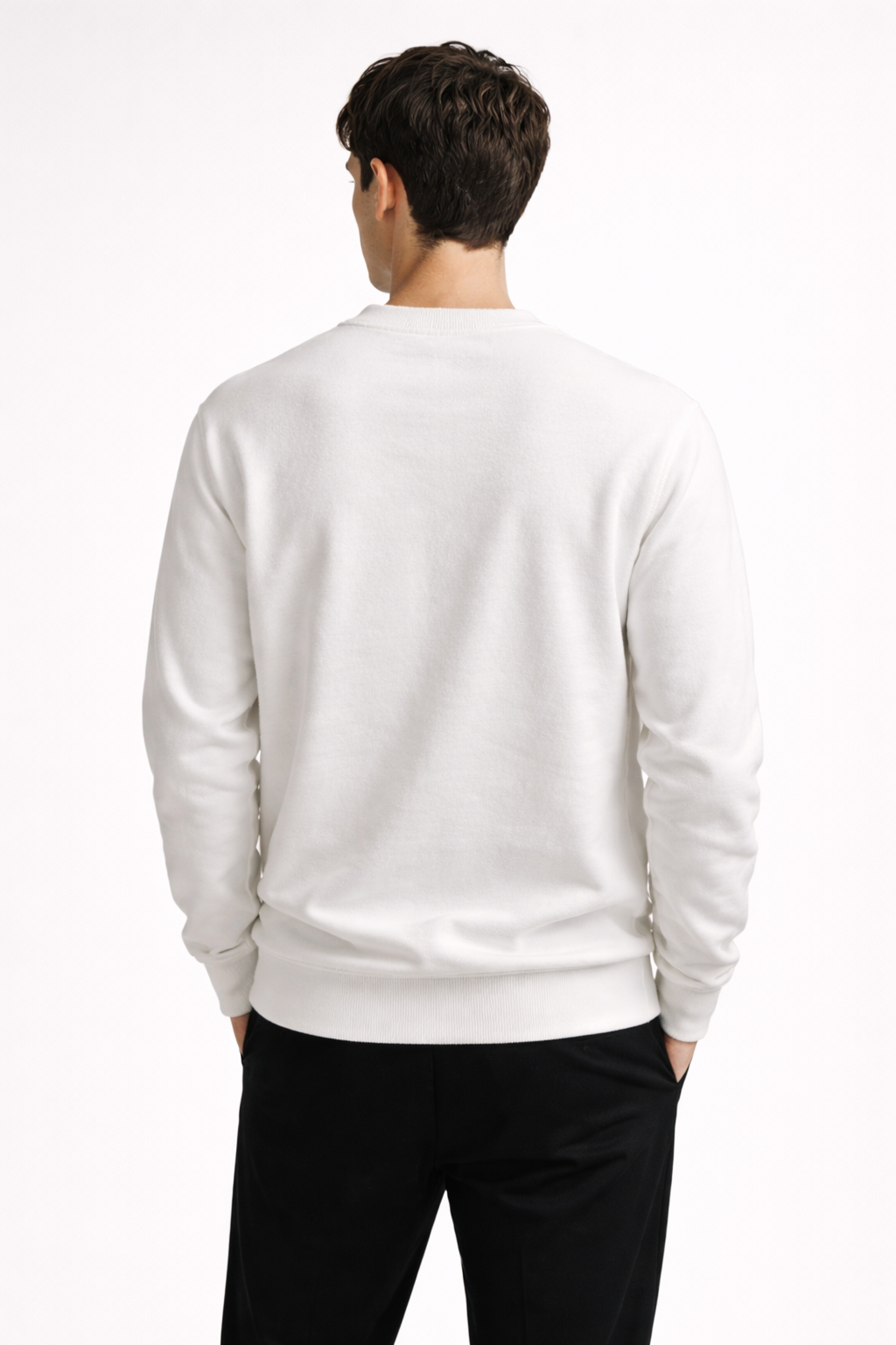 Men’s White Graphic Sweatshirt