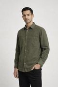 Men’s Olive Green Full Sleeve Casual Shirt