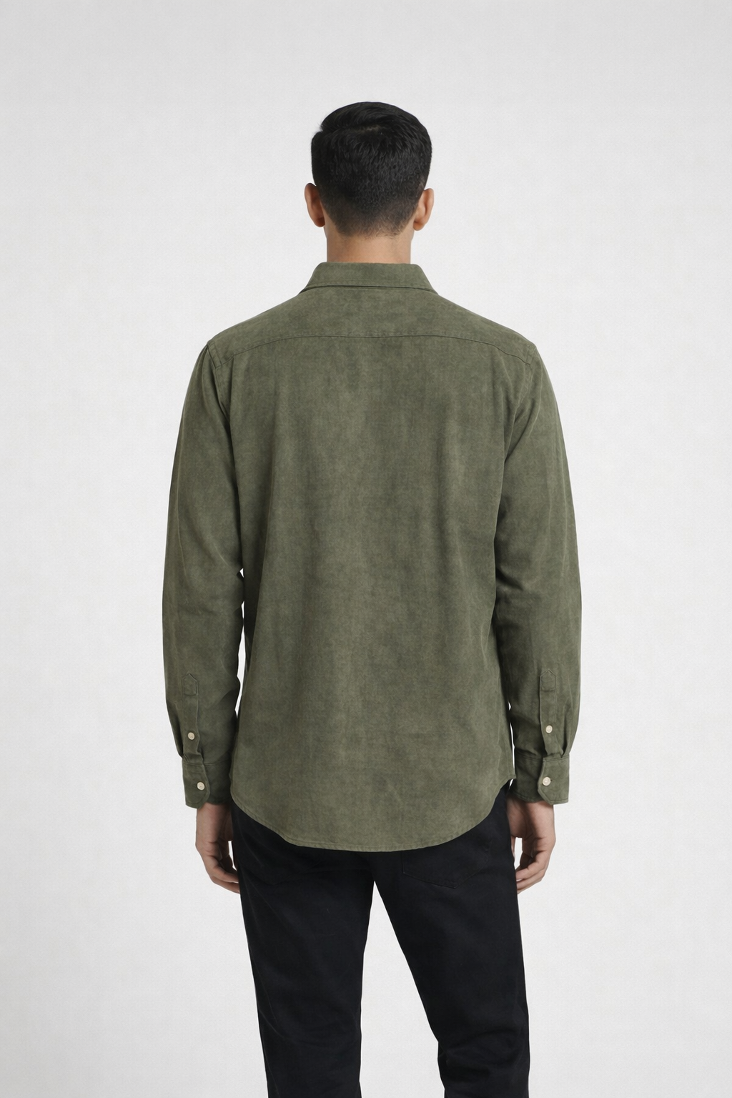 Men’s Olive Green Full Sleeve Casual Shirt