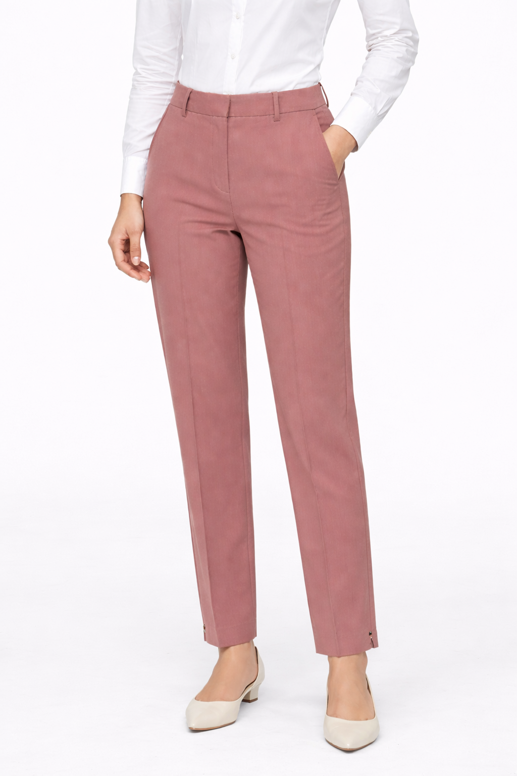 Women’s Rose Pink Tailored Formal Trousers