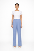 Women’s Soft Blue Tailored Formal Trousers