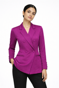 Women’s Violet Tailored Double-Breasted Blazer